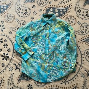 Ralph Lauren petite paisley top